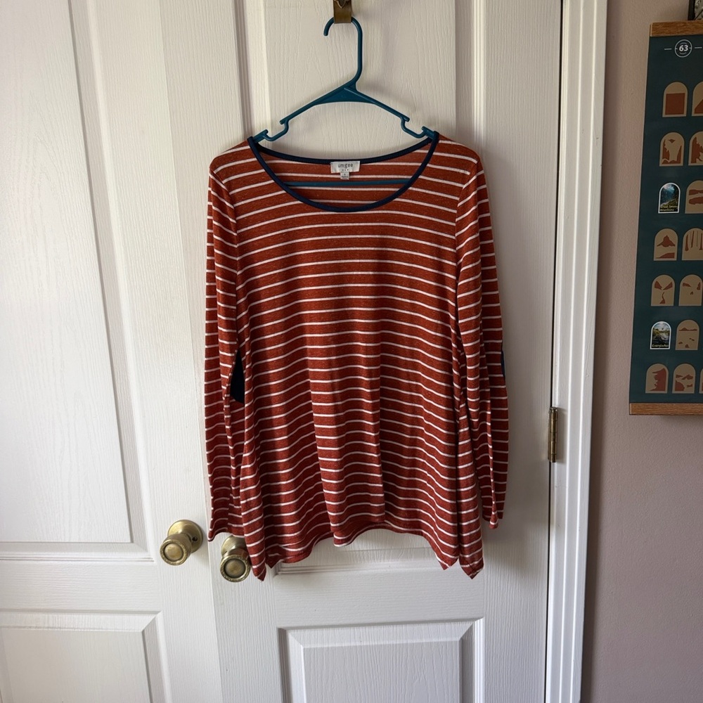 UMGEE Striped Long Sleeve Top